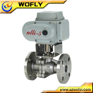 flanged electric ball actuator valve
